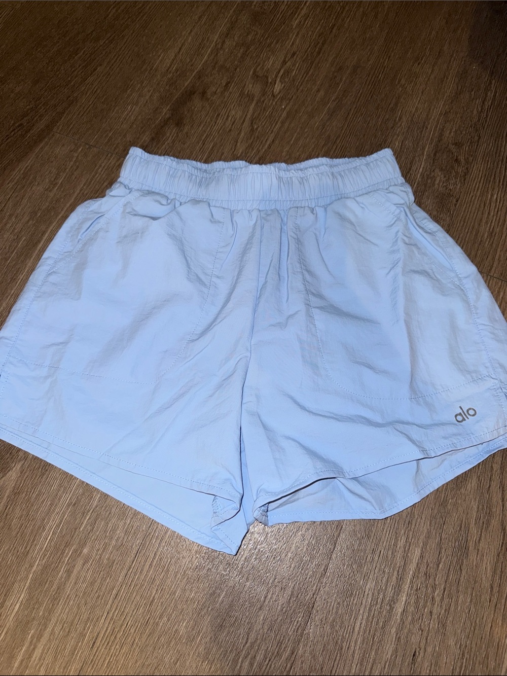 ALO Yoga Light Blue Athletic Shorts